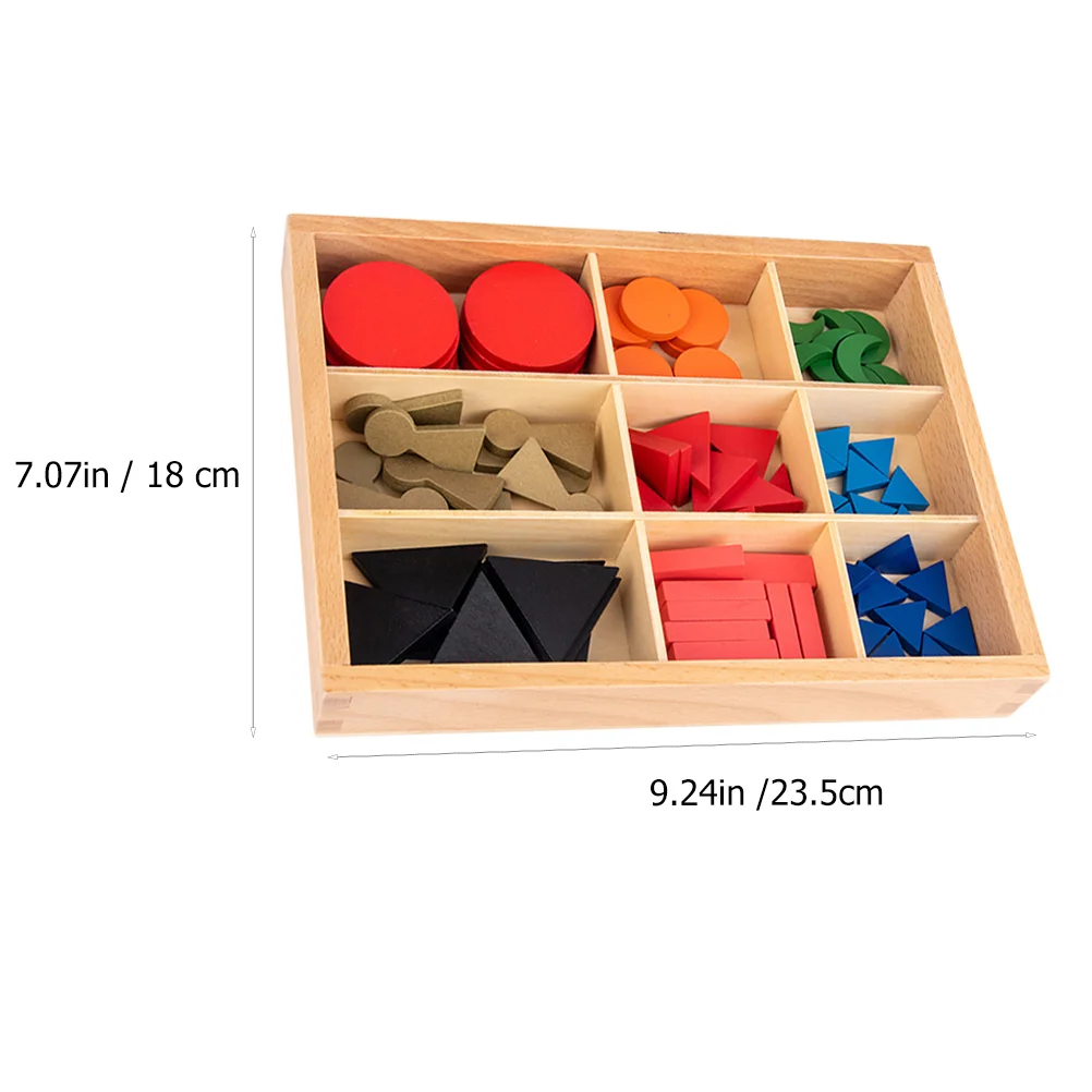 Montessori Oktatási Segédanyagok Fa Puzzle Játék, Forma, Szín Tanulás Kora Kisgyermek Játékok Woden Játékszer Baba Tankönyv Színes - 4